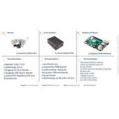 Raspberry Pi 4B ARMOR 4GB KIT V Basic - Ultimate Starter Kit for Endless Creativity!